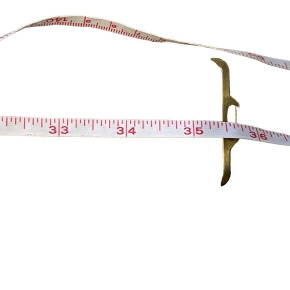 Vintage Tan & Metal Stretch Belt - Picture 7 of 7